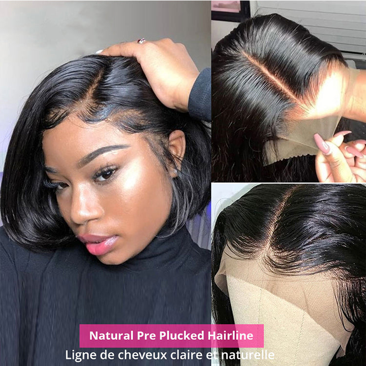 Frontal Bob Straight Wig  Human Hair