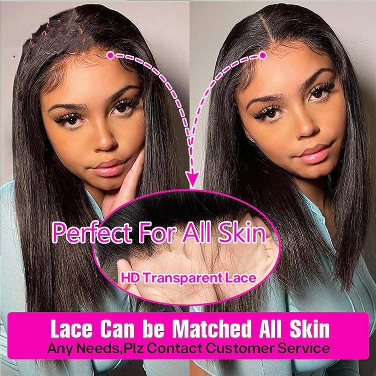 Frontal Bob Straight Wig  Human Hair