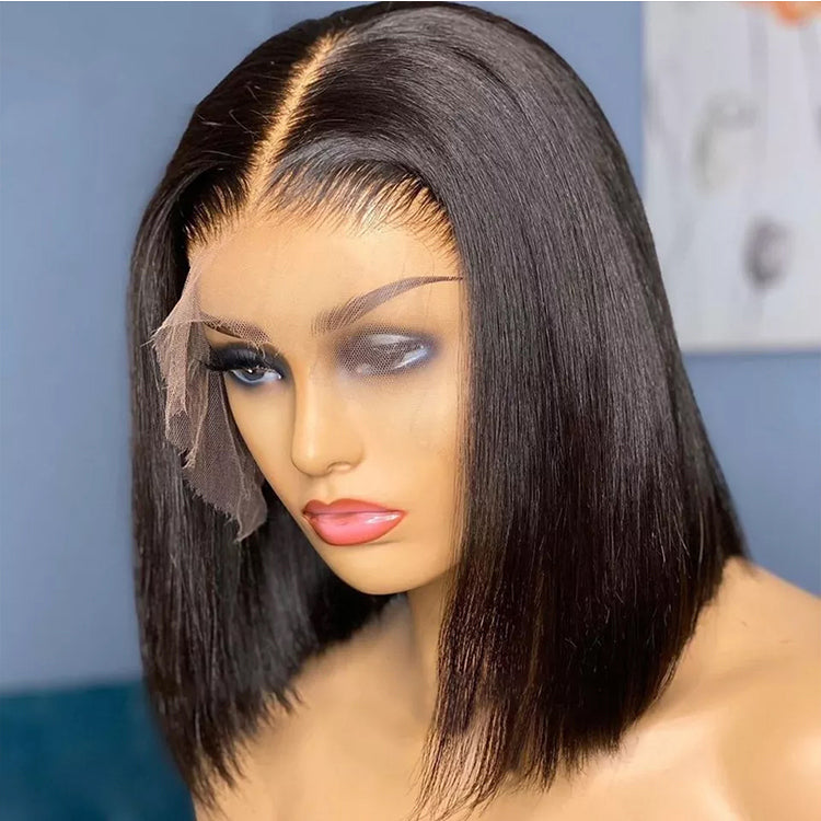 Frontal Bob Straight Wig  Human Hair
